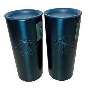 NEW 2 Starbucks Recycled Stainless Steel 12oz Tumbler Cup Siren Logo